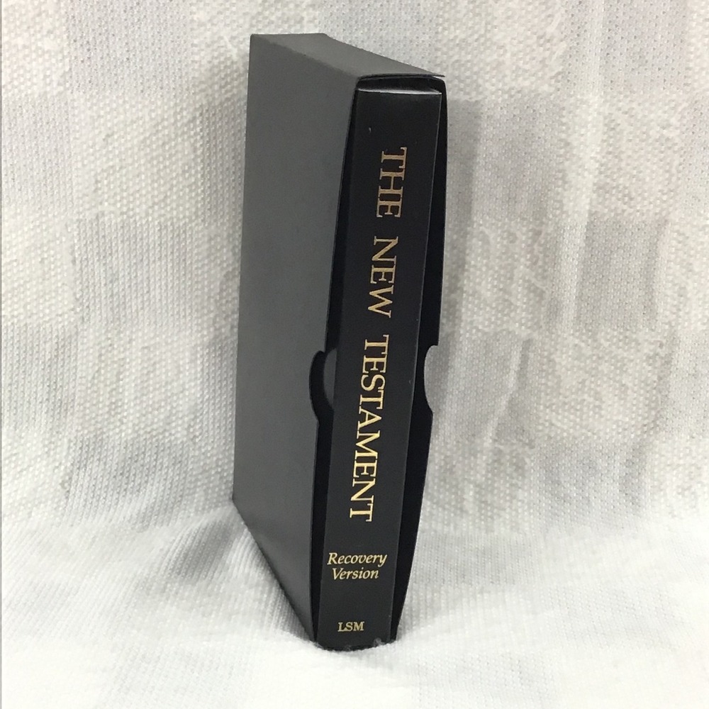 The New Testament Recovery Version LSM Paperback with Slipcase Black Study Bible